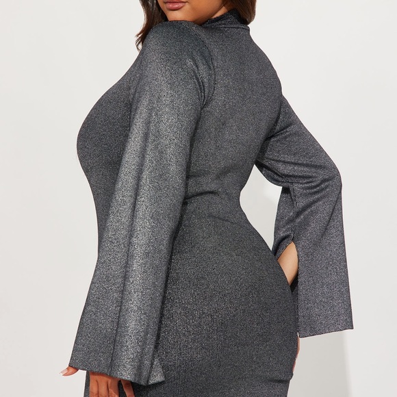 Metallic Mini Dress- NEW - Picture 5 of 5